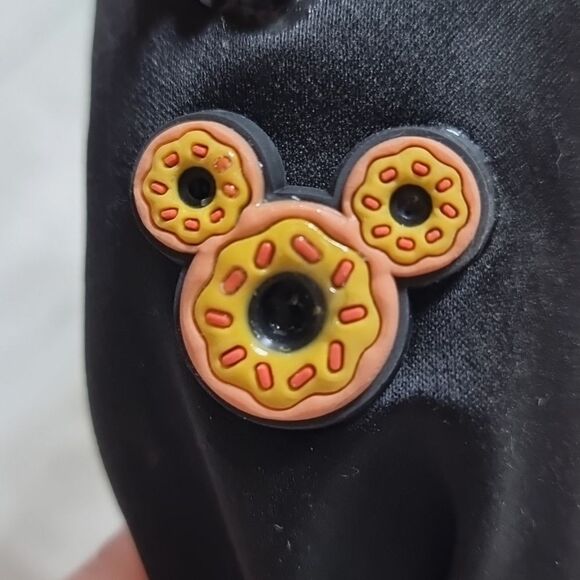 DISNEY MICKEY MINNIE charm black satin handmade headband - Picture 6 of 11